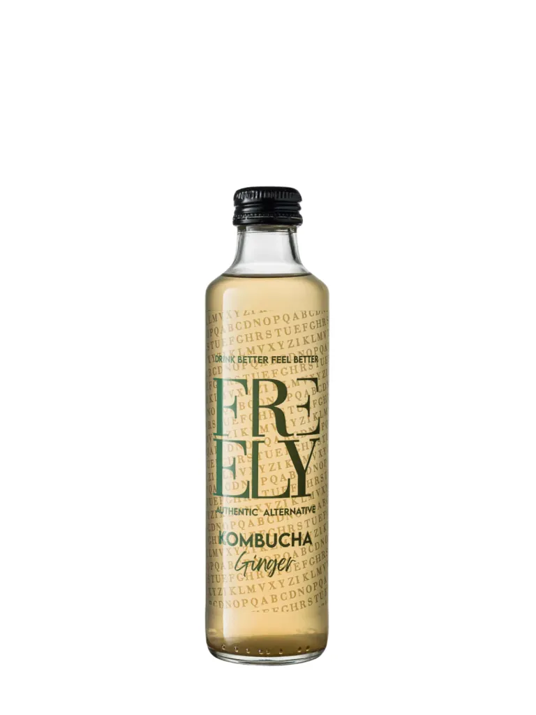 Freely Kombucha Ginger, 0.25 L (one way), Bibite Gassate