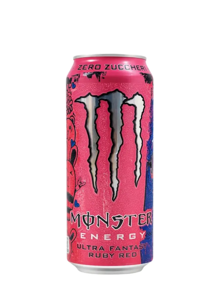 Monster Energy Drink 0.50 Lattina X24 Ultra Ruby Red, lattina 0.5 L (one way), Bibite Energetiche