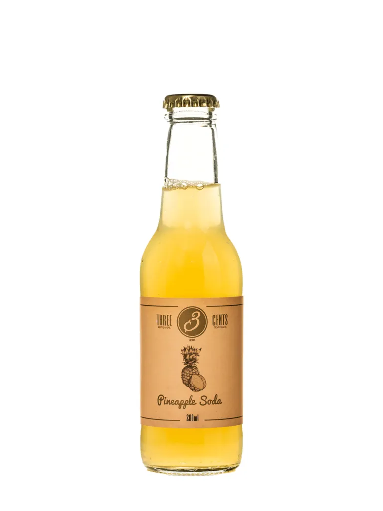 THREE CENTS BIBITE PINEAPPLE SODA 0.20 OWX24