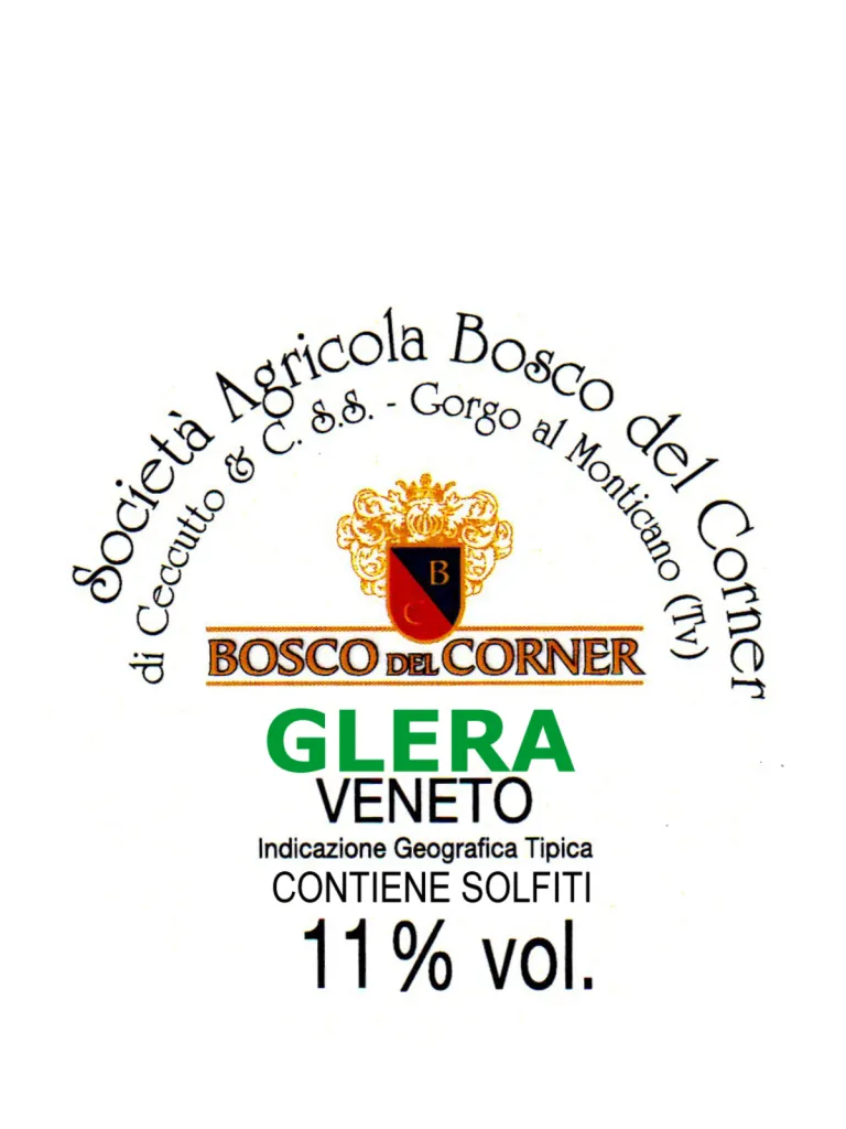 Bosco Del Corner Glera Igt, 25 L, Vino Bianco