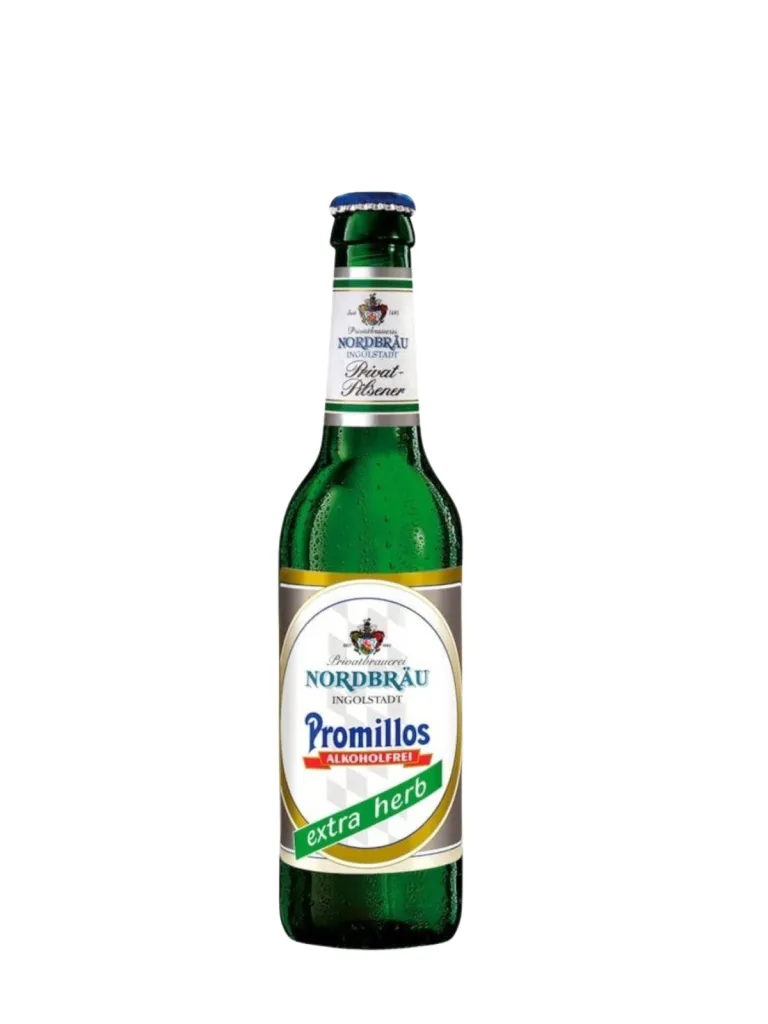Nordbrau Promillos Extra Herb Alchol Free, Nordbräu, 0.33 L (vuoto a rendere), 0% vol, Birra Paglierina