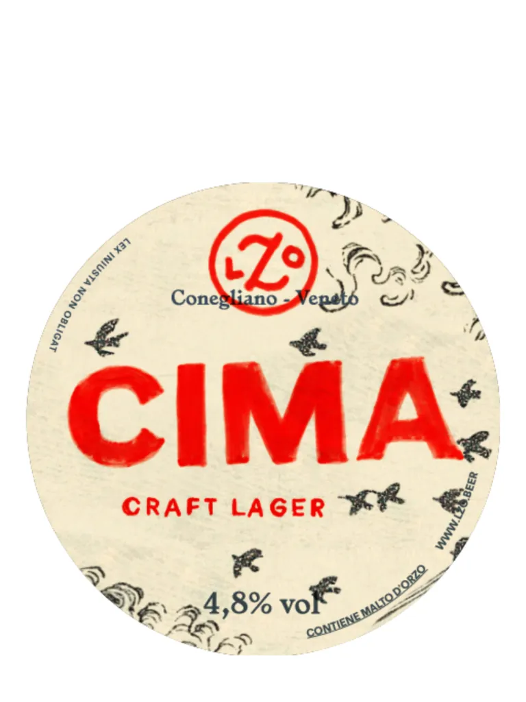 Cima - Italian Craft Lager, Lzo, fusto 25 L, 4,8% vol, Birra Paglierina