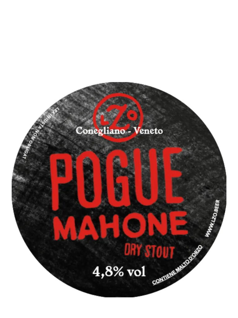 Pogue Mahone - Dry Stout, Lzo, fusto 25 L, 4,8% vol, Birra Nera