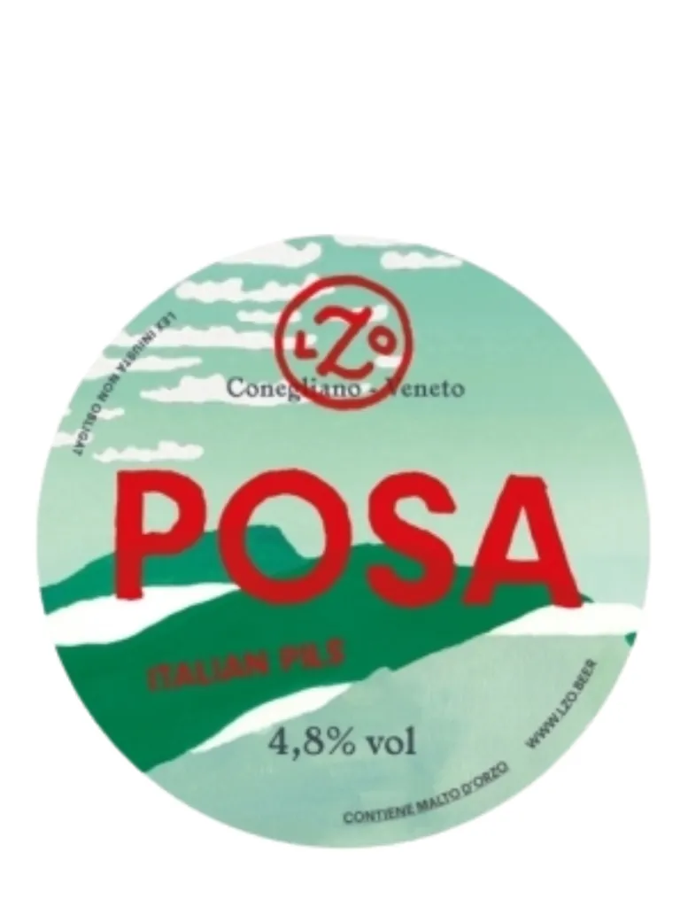 Posa - Italian Pils, Lzo, fusto 25 L, 4,8% vol, Birra Paglierina