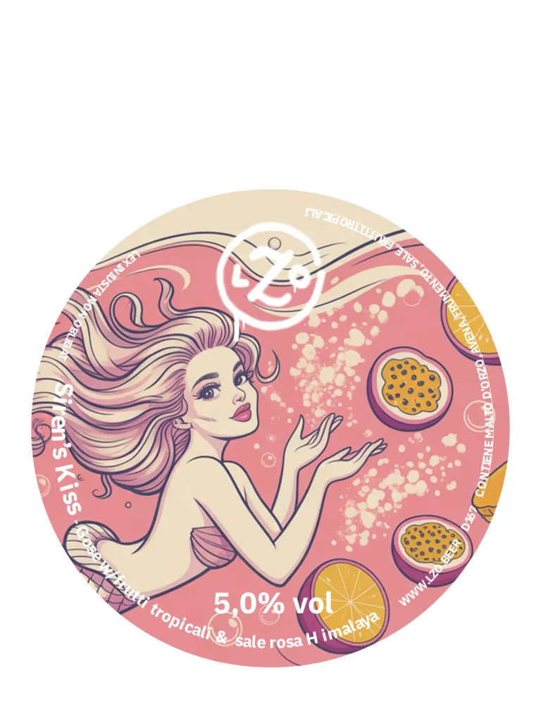 Siren'S Kiss - Gose, Lzo, fusto 25 L, 5% vol, Birra Paglierina