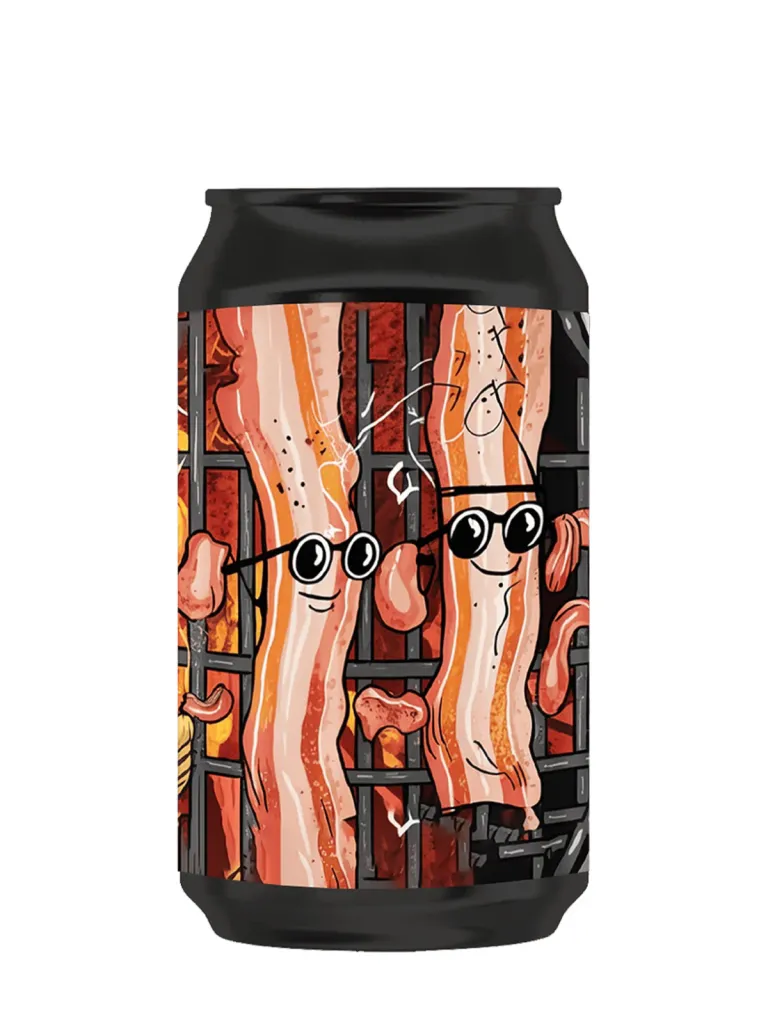 Beerger - Bbq Lager, Lzo, lattina 0.33 L (one way), 5,2% vol, Birra Paglierina