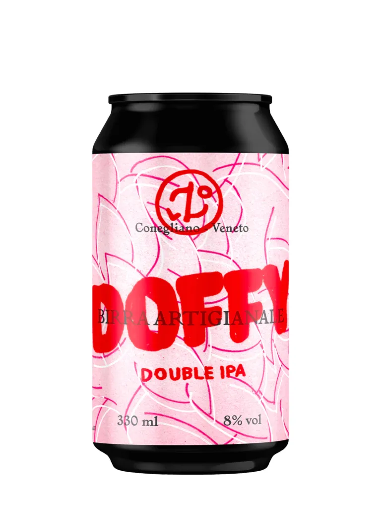 Doffy - Double IPA, lattina 0.33 L (one way), 8% vol, Birra Dorata