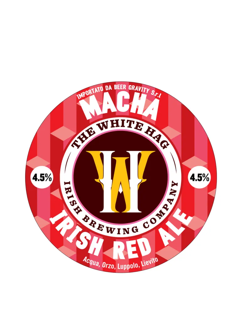 The White Hag Macha Irish, fusto 20 L, 4,5% vol, Birra Rosso Rubino