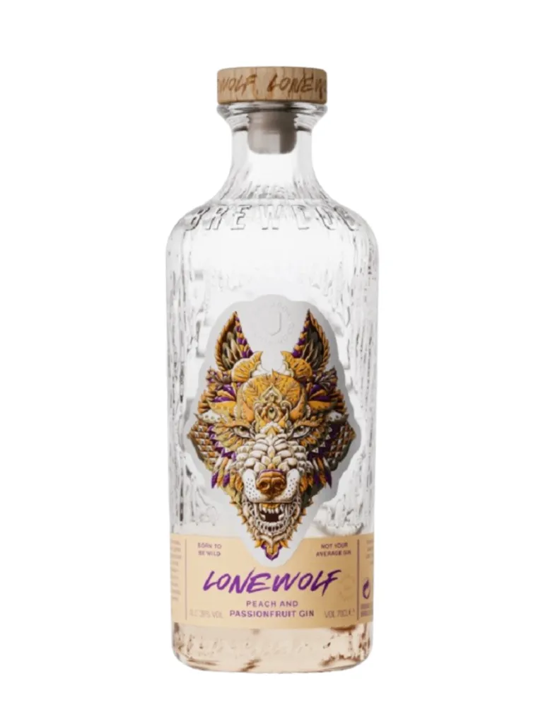Gin Brewdog Lonewolf Peach And Passion Fruit, Brewdog Distilling Co., 0.7 L (one way), 40% vol, Gin