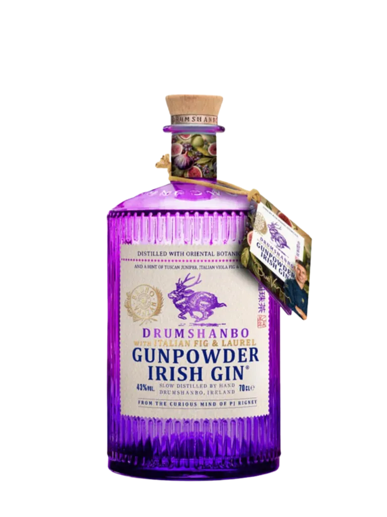 Gin Gunpowder Irish Drumshanbo Italian Fig & Laure, The Shed Distillery, 0.7 L (one way), 43% vol, Gin