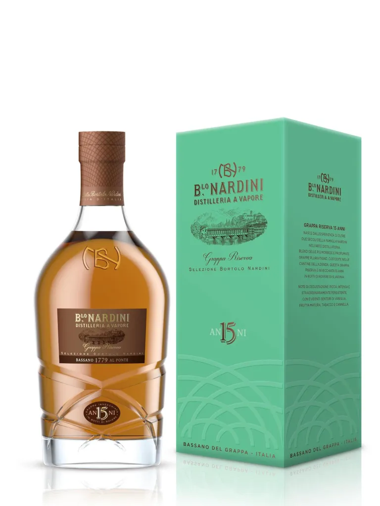 GRAPPA NARDINI RISERVA 15Y.    CL.70 TUBO