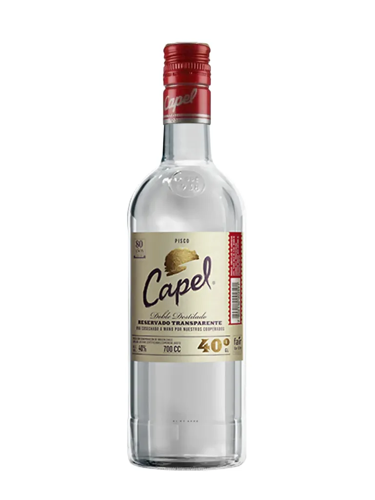 PISCO CAPEL BLANCO CL.70 40' -DOBLE DISTILADO