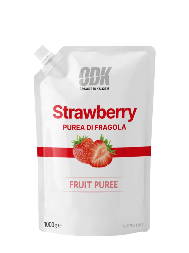 Purea Fragola Orsadrinks, 1 L (one way), Sciroppo