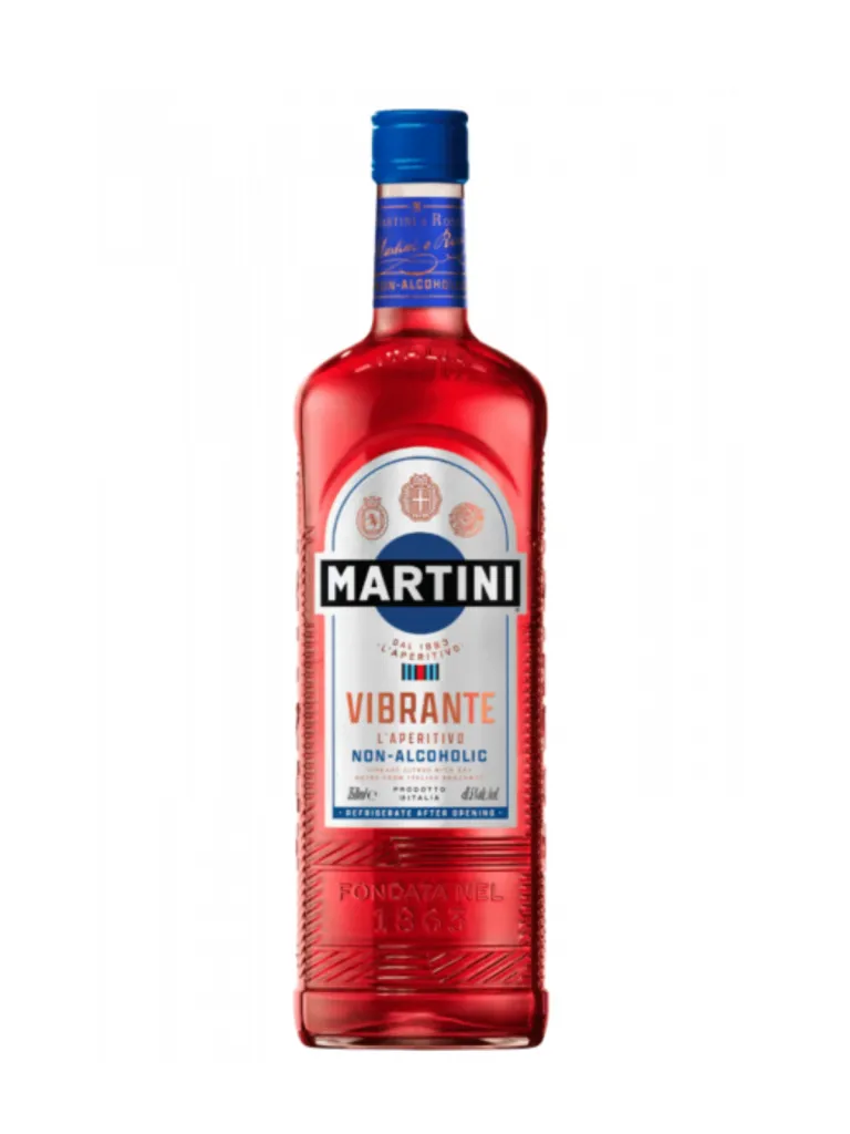 Martini Aperitivo Vibrante Alcol Free, 0.75 L (one way), 0% vol, Amaro / Bitter