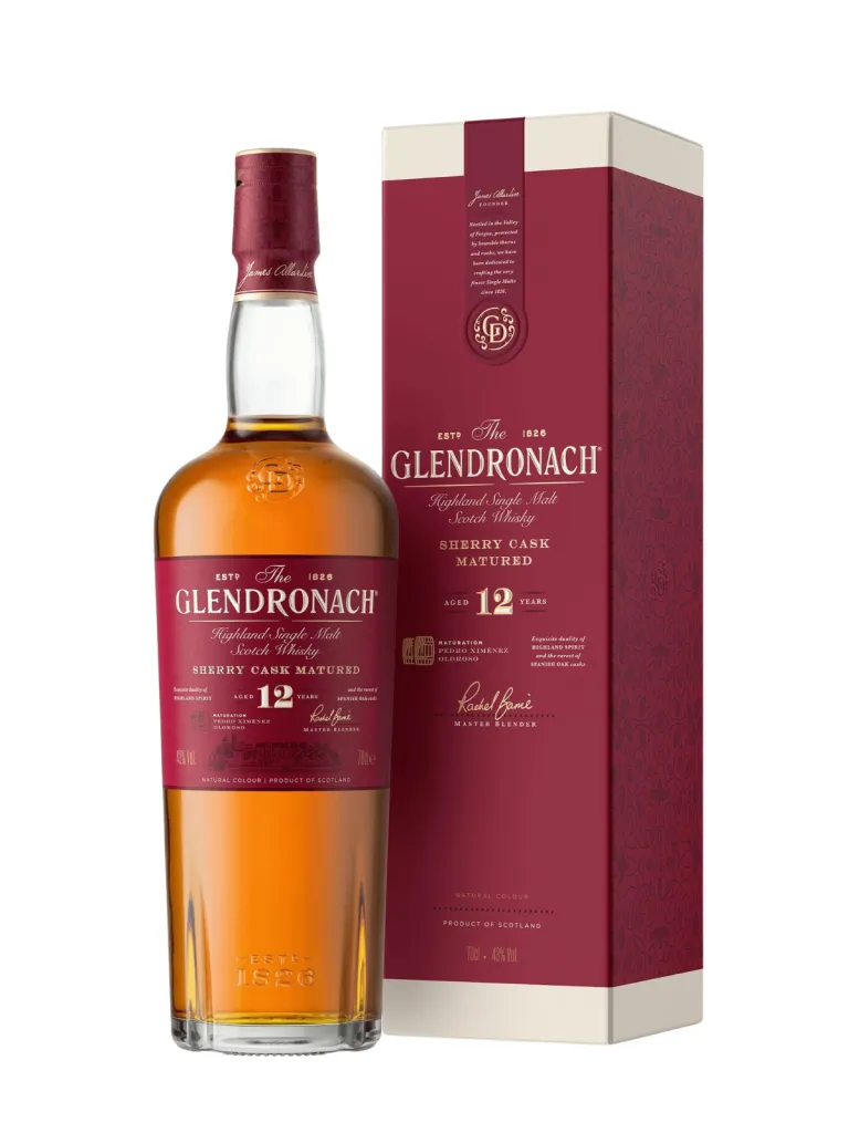Whisky Glendronach 12, 0.7 L (one way), 0% vol, Whisky